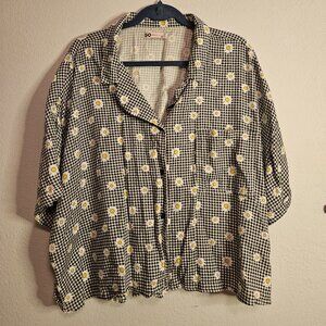 Plaid Button Up Short Sleeve